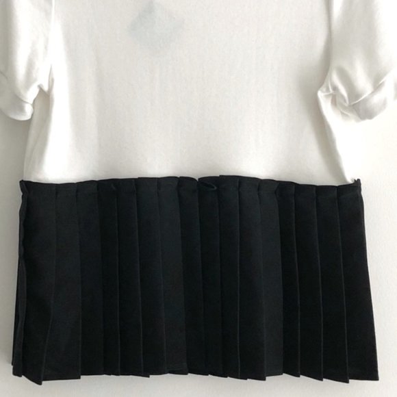 New Halogen Pleated Peplum Hem Color Block Short Sleeve Top Petite Size Small - Picture 11 of 16